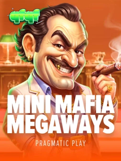 Interface do slot Mini Mafia Megaways com elementos temáticos de máfia